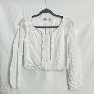 White Long Sleeve Women's Top